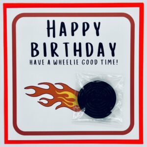 Happy Birthday-Have a wheelie good time! Treatings Card