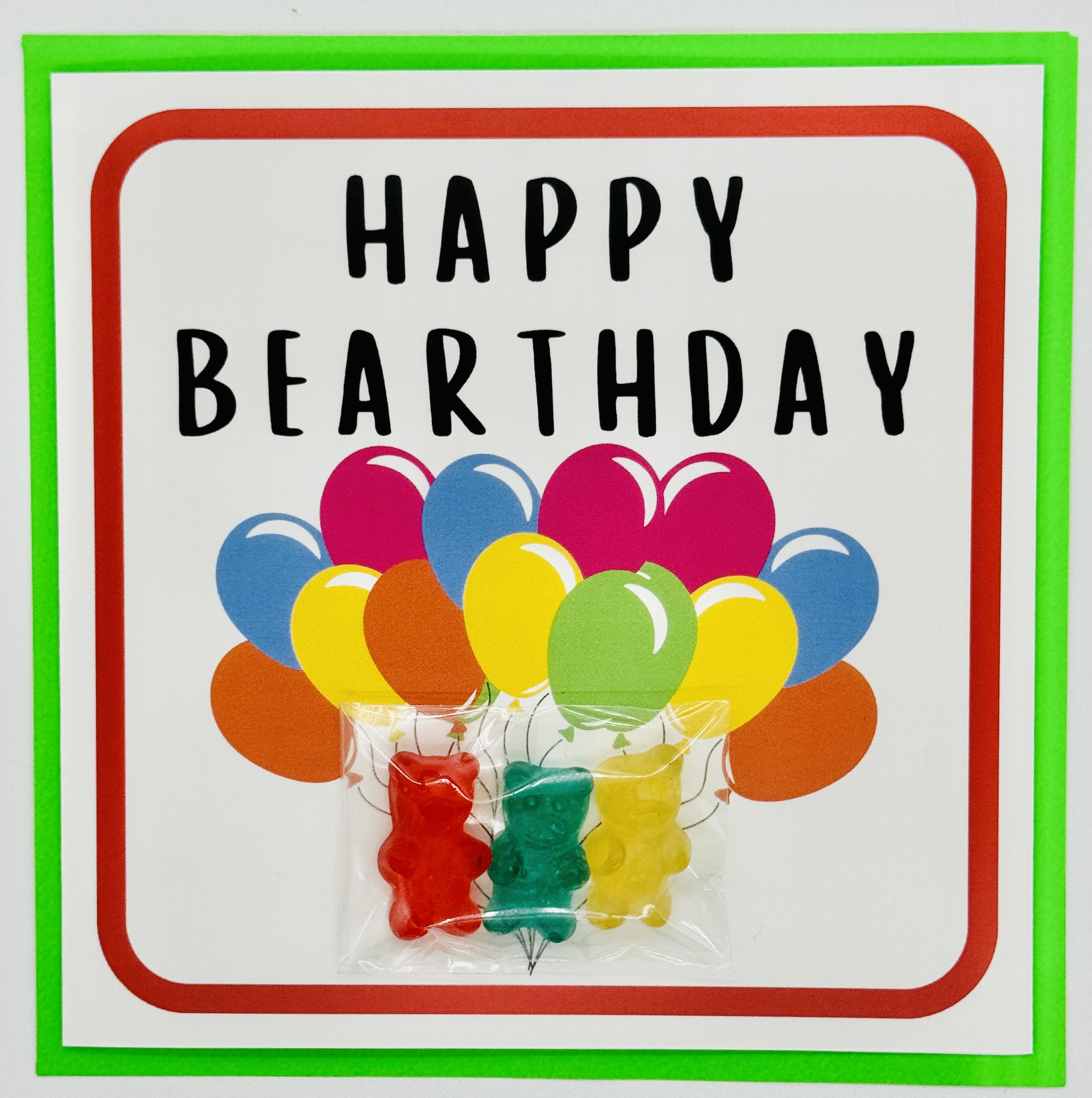 Happy Birthday-Happy Bearthday Treatings Card